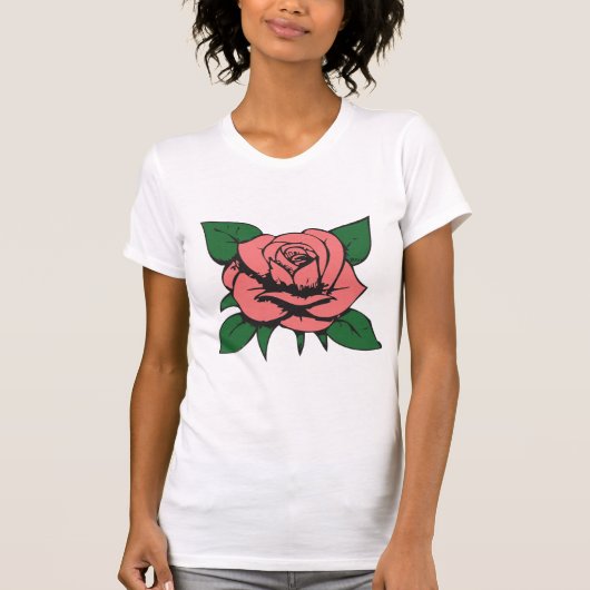 T-shirt Rose rose (Devant)