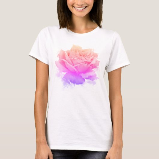T-shirt Rose rose (Devant)