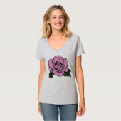 T-shirt rose rose (Devant entier)