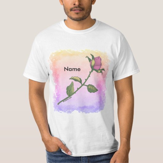 T-shirt Rose rose (Devant)