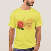 T-shirt Rose rose avec texte (Devant)