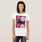 T-shirt Rose Rose Photo art T Chemise (Devant entier)