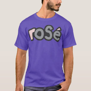 T-shirt Rose Rose Vin Ultimate Grey Typographie