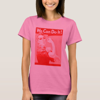 T-shirt Rose Rosie le Riveter "Nous pouvons le faire !"