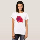 T-shirt Rose rouge (Devant entier)