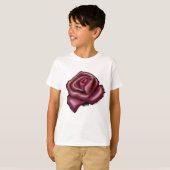 T-shirt Rose rouge (Devant entier)