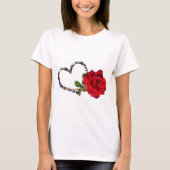 T-shirt rose rouge (Devant)