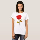 T-shirt Rose rouge (Devant entier)