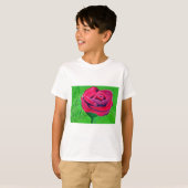 T-shirt Rose rouge (Devant entier)