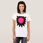 T-shirt Rose rouge brillant (Devant entier)