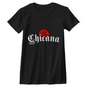 T-shirt Rose Rouge Chicana