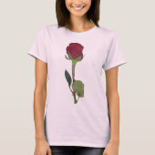 T-shirt Rose rouge femmes (Devant)