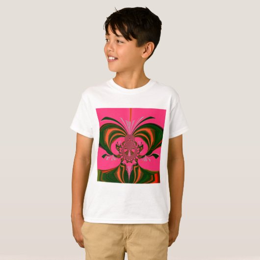 T-shirt Rose rouge or vert (Devant entier)