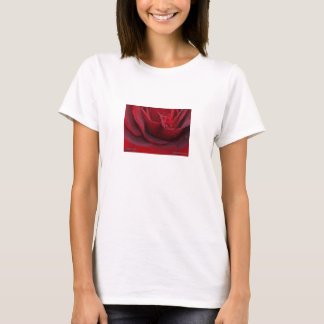 T-shirt Rose rouge rouge