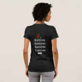 T-shirt Rose rouge sans rouille Chick (Dos entier)