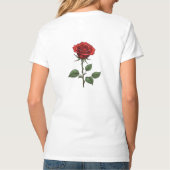 T-shirt Rose rouge simple (Dos)