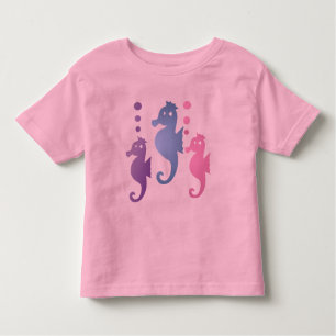 T-shirt rose Seahorse Toddler