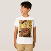 T-shirt Rose sepiqué (Devant entier)