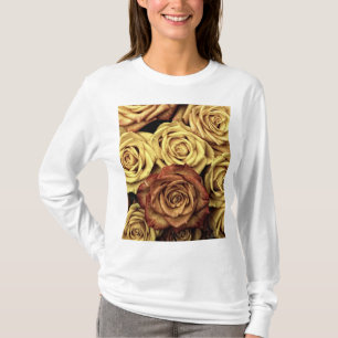 T-shirt Rose sepiqué