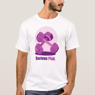 T-shirt Rose sérieux avec le slogan