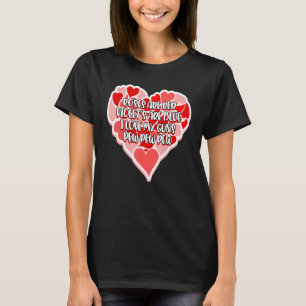 T-shirt Rose Sont Rouge Violet S Sont Bleu I Love My Gun P