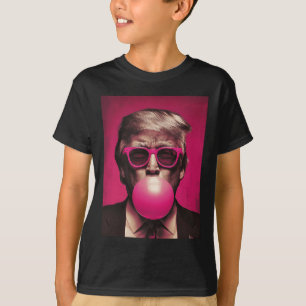 T-shirt Rose Sungles Trump Bubble Gum