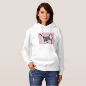 T-shirt rose Tabby Chats Chats Long Manches Haut (Devant entier)