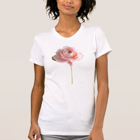 T-shirt rose Top Fine Jersey Short Sleeve (Devant)