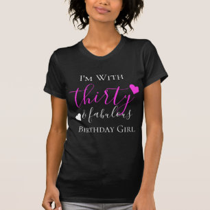 T-shirt Rose trente et 30ème peloton fabuleux de groupe