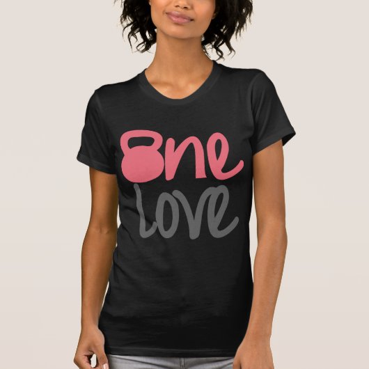 T-shirt Rose "un amour " (Devant)