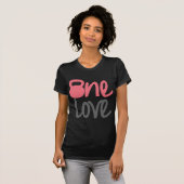 T-shirt Rose "un amour " (Devant entier)