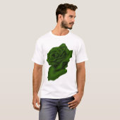 T-shirt Rose vert (Devant entier)