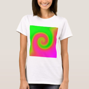 T-shirt Rose vert torse