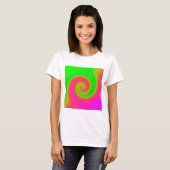 T-shirt Rose vert torse (Devant entier)