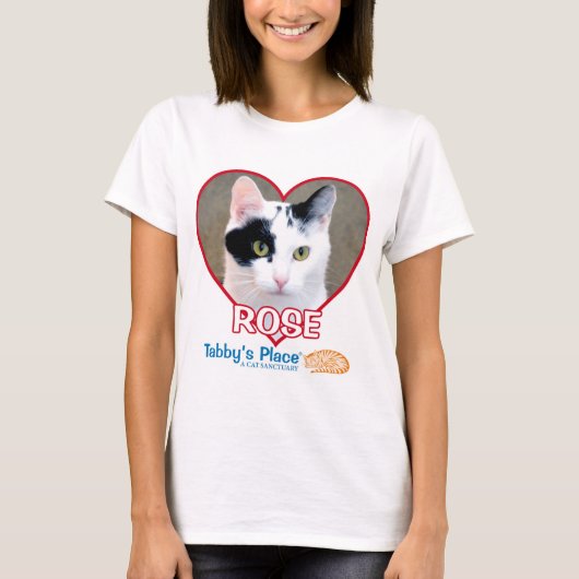 T-shirt Rose - White Women's Jersey Tee (Devant)