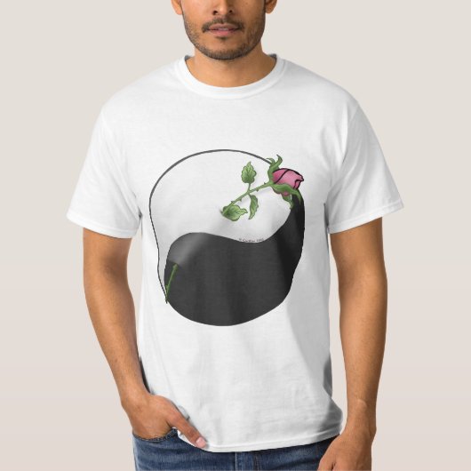 T-shirt Rose Yin Yang (Devant)