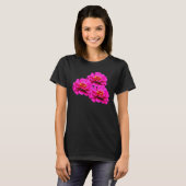 T-shirt Rose Zinnia Fleurs Nature (Devant entier)