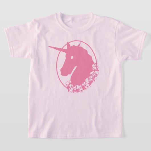 T-Shirt rose Zombie Unicorn (Poser)