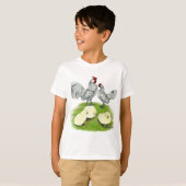 T-shirt Rosecomb Bantams et Chicks (Devant entier)