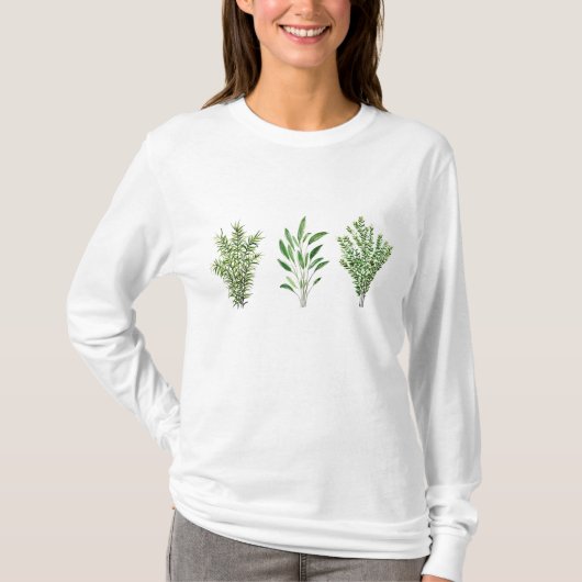 T-shirt Rosemary Herbes de Sage de thym Verdure Plantes ru (Devant)
