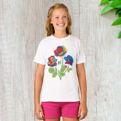 T-shirt Roses arc-en-ciel