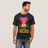 T-shirt Roses Are Red Blah Blah Blah Tacos Foodie Valentin (Devant entier)