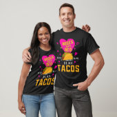 T-shirt Roses Are Red Blah Blah Blah Tacos Foodie Valentin (Unisexe)