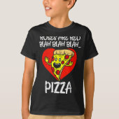 T-shirt Roses Are Red Blah Zza Funny Valentine Day Food  (Devant)