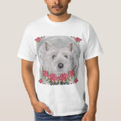 T-shirt Roses Cairn Terrier (Devant)