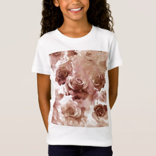 T-Shirt Roses d'aquarelle 3