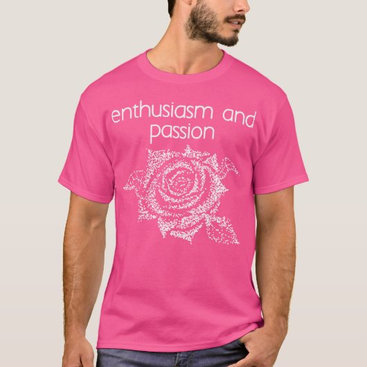 T-shirt Roses de fleurs pointillés (Devant)