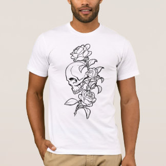 T-shirt Roses du crâne n