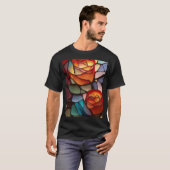T-shirt Roses en verre (Devant entier)