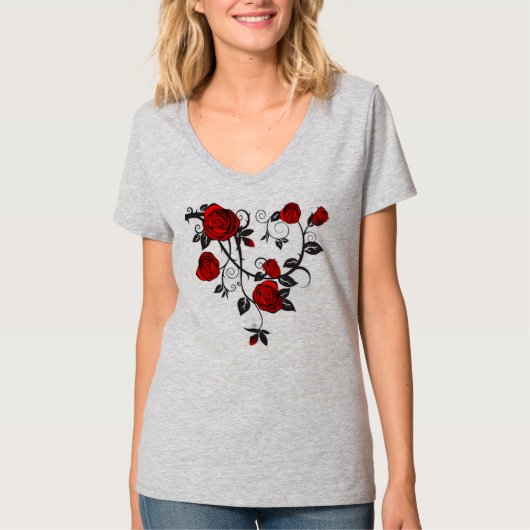 T-shirt Roses et vignes (Devant)